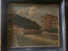 Dipinto-Legnaia Monte Oliveto Toscana - Olio su legno