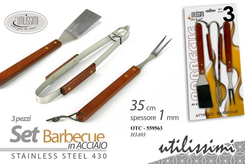 Set attrezzi barbecue - set,