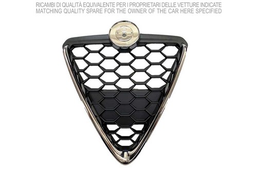 Mascherina griglia cromata - mascherina,,