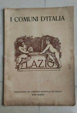 I COMUNI D'ITALIA LAZIO COMITATO SINDACI 1914 ARALDICA STEMMA