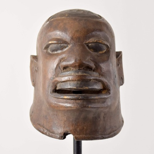 Maschera casco makonde legno - casco,