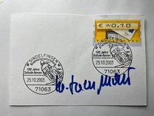 Autografo HANS HERRMANN-Racing Driver GERMANIA-Formula 1-Maserati-Porsche-firmato