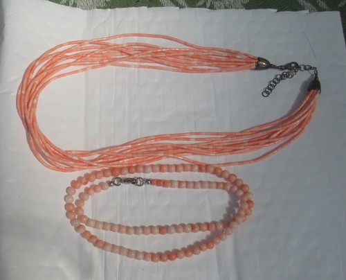 Due collane perle corallo - collane,