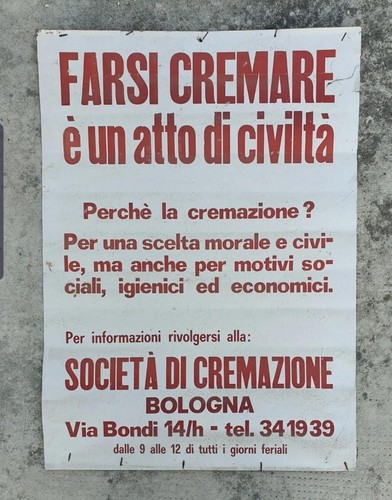 Manifesto pubblicitario antico - manifesto,