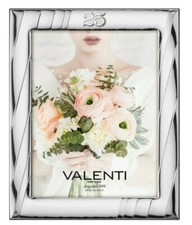 CORNICE PORTAFOTO IN ARGENTO  PORTA FOTO VALENTI 25° ANNIVERSARIO B1466/25 15X20