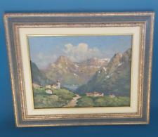 800 OLIO SU TAVOLA PAESAGGIO MONTANO LAGO COMO MAGGIORE GARDA ISEO ?