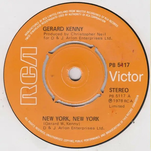 Gerard kenny new york - york,,