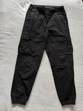 Pantalone cargo nero pull and