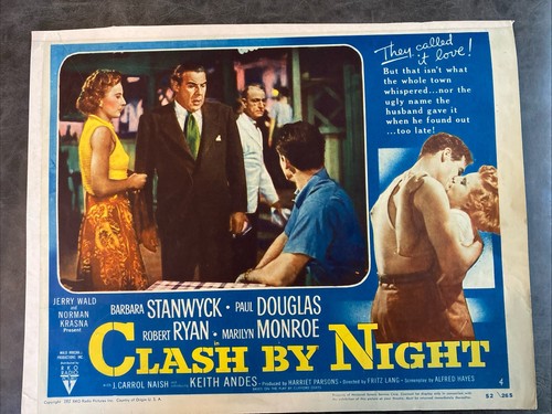 Clash night 1952 lobby card - by,