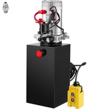 10L Idraulica Pompa Hydraulic Pump Remote Serbatoio Acciaio per Elevato