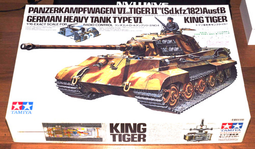Tamiya king tiger rc - 1/16, tank