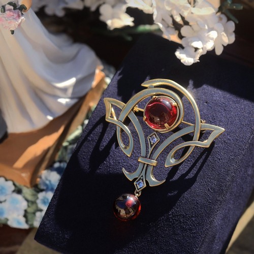 Collana ciondolo spilla - collana, dorato