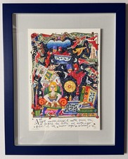 Quadro Serigrafia Francesco Musante 35x50cm amore nascondiamo in cornice