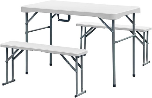 Set tavolo panche 3 pezzi - e,