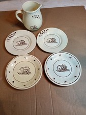 Lotto 4 Piatti  1 Porta Bevande MULINO BIANCO anni 81-83-85-86