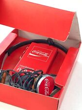 COCA-COLA ITALIA RADIO PORTATILE CON CUFFIE, BOX ORIGINALE, VINTAGE 70'S