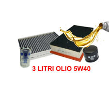 KIT 3 FILTRI TAGLIANDO OLIO 5W40 FIAT STILO BRAVO 198 1.4 BENZINA DAL 2007