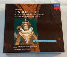 Meyerbeer Les Huguenots Joan Sutherland Bonynge Decca 4 CD Set + Booklet (EX-NM)