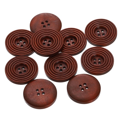 10pcs bottoni legno 4 - bottoni,