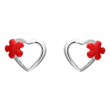 Orecchini a perno smaltato