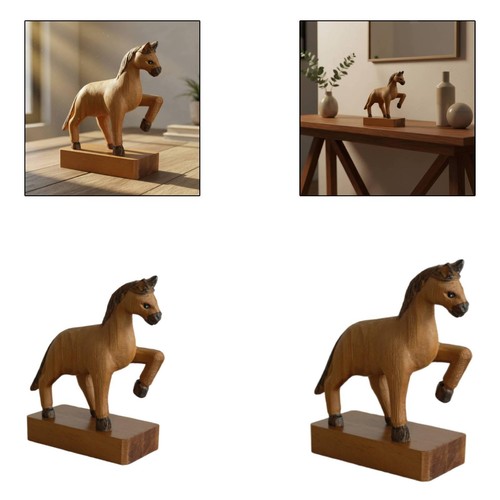 Cavallo legno decorativo - di,