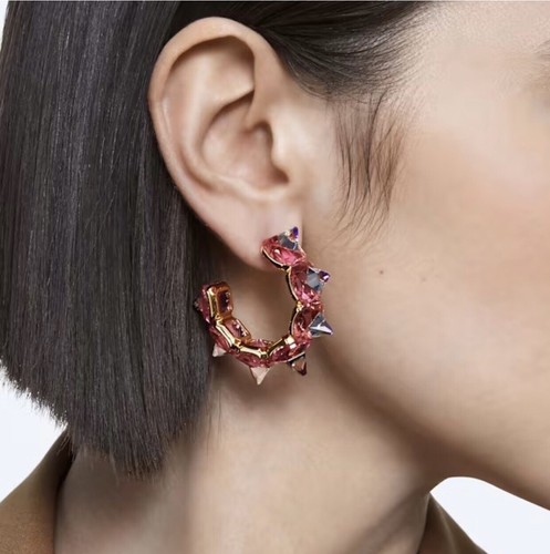 Orecchini cerchio swarovski - orecchini,