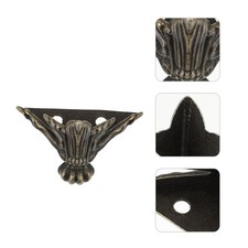 20pcs Gambe cassa in legno con viti per armadi scatola regalo custodie gioielli