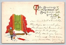 1913 Cartolina Natale Bambini