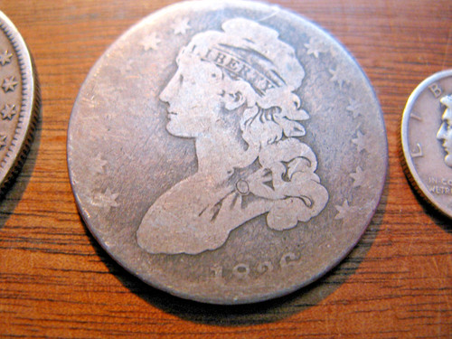 1836 capped bust - 50c, half