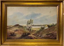 Quadro a Olio Naiv Paesaggio