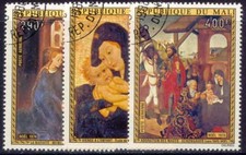 MALI 1974 ARTE QUADRI DIVERSI 3 Val. Cat.M.464-466