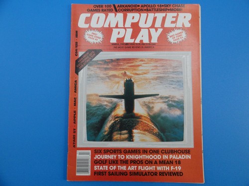 Computer play magazine march - play,