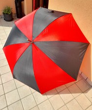 OMBRELLO DA PIOGGIA UNISEX GRANDE rosso nero 117 CM