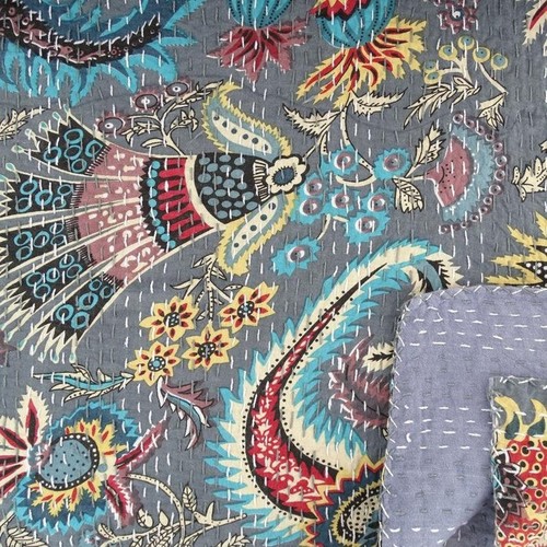 Trapunta kantha cotone - kantha,