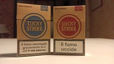 LUCKY STRIKE- LIMITED EDITION ORIGINALE 2 pacchetti vuoti da collezione 