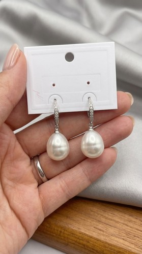 Orecchini pendenti con perla - pendenti,