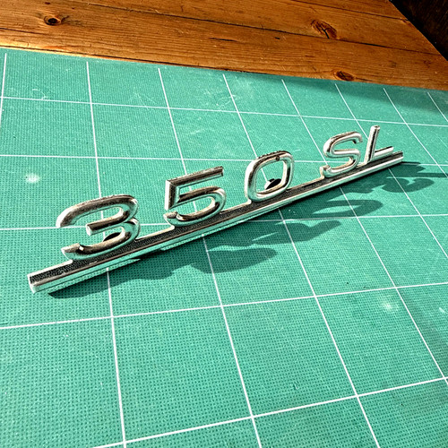 Mercedes 350sl scritta r107 - mercedes,