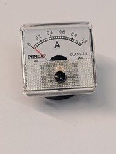 Amperometro 0-1A corrente continua a bobina mobile classe 2.5