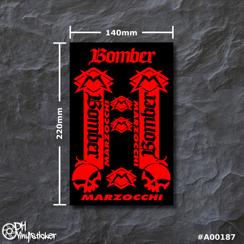 Marzocchi sticker rosso kit - marzocchi,