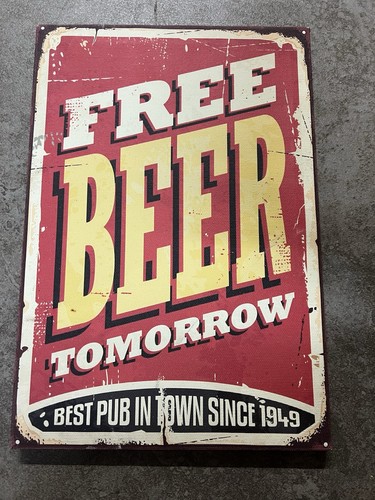 Quadro stile vintage free beer - stile,