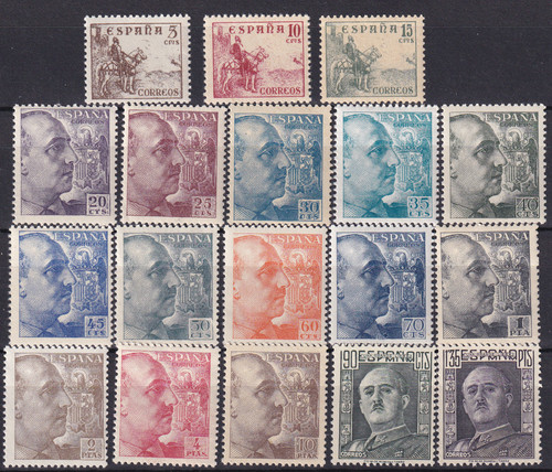 Spagna 1949 edifil - edifil, 1044/61