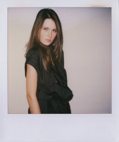 Vintage polaroid woman - polaroid,