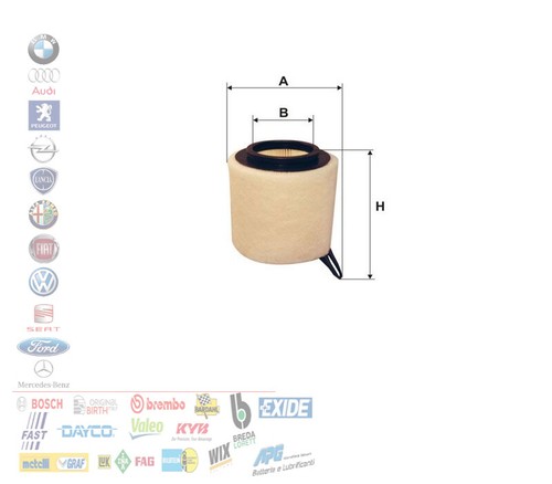 Filtro aria bmw serie e81 - filtro,