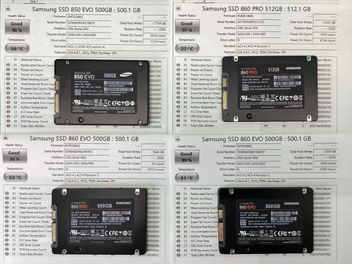 Ssd vari samsung 512gb - x4,