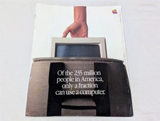 Pubblicità Apple Macintosh 1984 Bill Gates computer Mac mouse Mitch Kapor Fred Gibbons