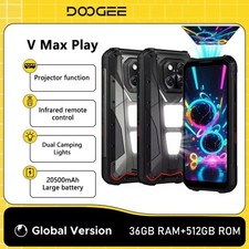 DOOGEE V Max Play Proiettore Telefono Robusto 6,78" 36GB+512G 20500mAh Luci Campeggio