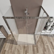 BOX DOCCIA 3 tre lati vetro scorrevole 6 mm apertura angolo + parte fissa PALMA