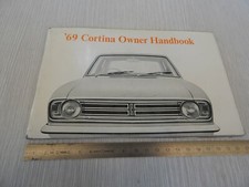 MANUALE USO MANUTENZIONE ORIGINALE FORD CORTINA 1969 IN INGLESE OWNER