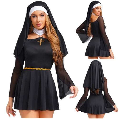 Vestito cosplay donna suora