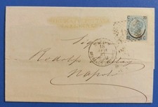 1876 lettera c. 20/15 I da Palermo a Napoli coi Piroscafi Postali Nazionali